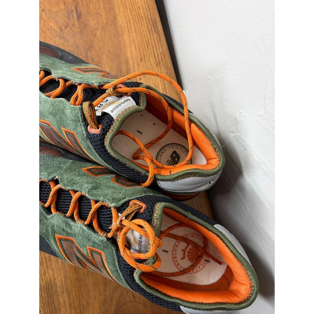 New Balance 581 24 Kilates Mens Sneakers Green Brown Orange ML581K24 Size 13
